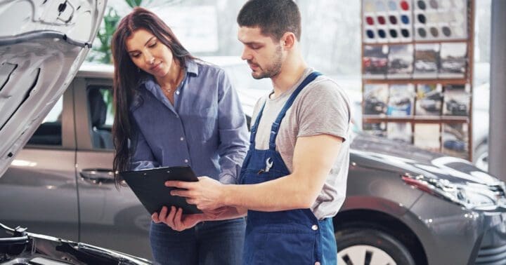 service department and service advisor