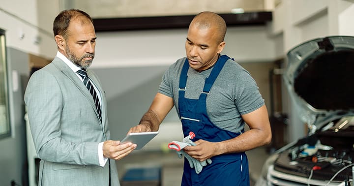 using an automotive dealer management system